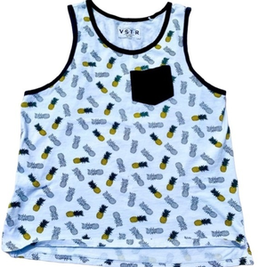 VSTR‎ Pineapple Mens Pocket Tank Top Size Lg NWOT
